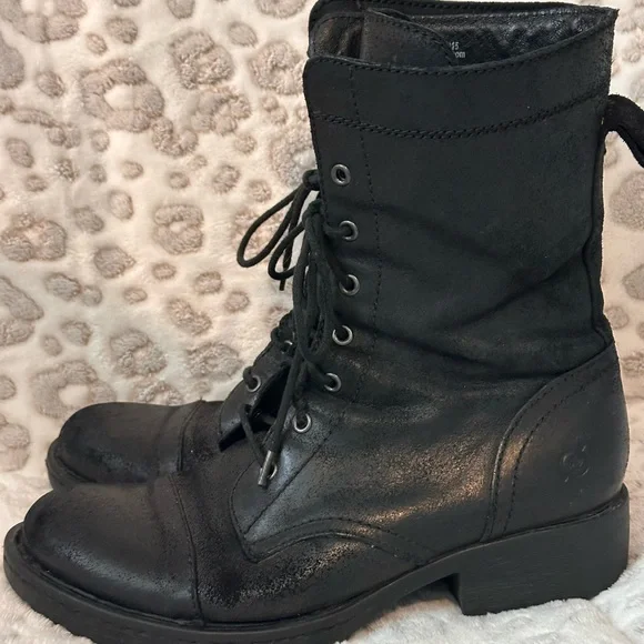 BORN Leather Women’sCombat Boots - Picture 4 of 7